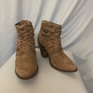 Fergalicious Gray Suede Ankle Boots